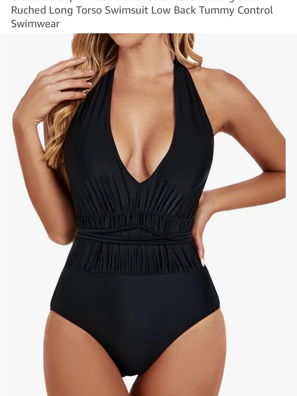 Deep V-neck Halter